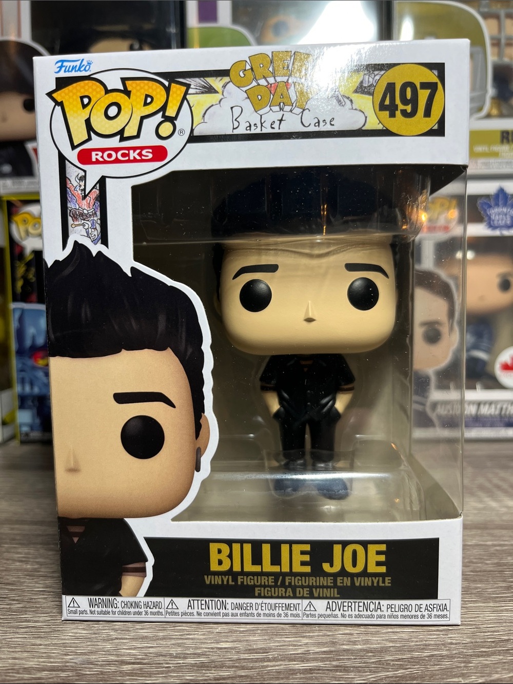 Funko Pop! Rocks Billie Joe Green Day Vinyl Figure - Black, Yellow, Cream
